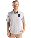 St. Louis City SC Cutter & Buck Coastline Epic Comfort Recycled Mens Polo CONCRETE Front Thumbnail Image
