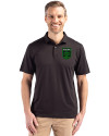 Austin FC - Cutter & Buck Coastline Epic Comfort Recycled Mens Polo Black Front Thumbnail Image