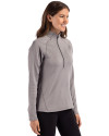 Toronto FC Cutter & Buck Peshastin Fleece Recycled Womens Half Zip Pullover Elemental Grey Heather Side Thumbnail Image