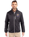 Orlando City SC Cutter & Buck Rainier PrimaLoft® Mens Eco Insulated Full Zip Puffer Jacket Black Front Thumbnail Image