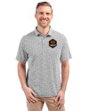 Houston Dynamo FC Cutter & Buck Virtue Eco Pique Botanical Print Recycled Mens Polo Black Front Thumbnail Image