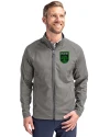 View image 7: Austin FC - Cutter & Buck Adapt Recycled Soft Knit Stretch Mens Big & Tall Hybrid Full Zip Jacket Elemental Grey Front