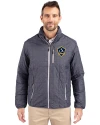 LA Galaxy Cutter & Buck Rainier PrimaLoft®  Mens Big and Tall Eco Insulated Puffer Jacket Anthracite Melange Front Thumbnail Image