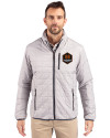 Houston Dynamo FC Cutter & Buck Rainier PrimaLoft®  Mens Big and Tall Eco Insulated Puffer Jacket Polished Medium Gray Front Thumbnail Image