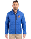 View image 13: FC Cincinnati Cutter & Buck Rainier Recycled Insulated Puffer Mens Big & Tall Full Zip Jacket Royal Front