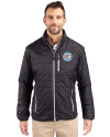 Chicago Fire FC Cutter & Buck Rainier PrimaLoft®  Mens Big and Tall Eco Insulated Puffer Jacket Black Front Thumbnail Image