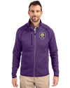 Orlando City SC Cutter & Buck Mainsail Sweater-Knit Mens Full Zip Jacket College Purple Heather Front Thumbnail Image