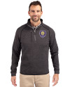 Orlando City SC Cutter & Buck Mainsail Sweater-Knit Mens Half Zip Pullover Jacket Charcoal Heather Front Thumbnail Image