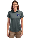 CF Montréal Cutter & Buck Prospect Eco Textured Stretch Recycled Womens Short Sleeve Polo Elemental Grey Front Thumbnail Image