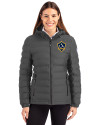 LA Galaxy Cutter & Buck Mission Ridge Repreve® Eco Insulated Womens Puffer Jacket Elemental Grey Front Thumbnail Image