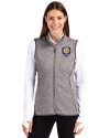 Orlando City SC Cutter & Buck Mainsail Sweater Knit Womens Full Zip Vest Polished Heather Front Thumbnail Image