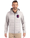 St. Louis City SC Cutter & Buck Evoke Hybrid Softshell Recycled Full Zip Mens Hooded Jacket CONCRETE Front Thumbnail Image