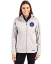 CF Montréal Cutter & Buck Evoke Softshell Recycled Full Zip Womens Jacket CONCRETE Front Thumbnail Image