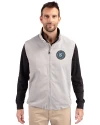 New York City FC Cutter & Buck Charter Eco Full-Zip Mens Big & Tall Vest Polished Medium Gray Front Thumbnail Image