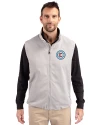 Chicago Fire FC Cutter & Buck Charter Eco Full-Zip Mens Big & Tall Vest Polished Medium Gray Front Thumbnail Image