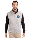 Charlotte FC Cutter & Buck Charter Eco Full-Zip Mens Big & Tall Vest Polished Medium Gray Front Thumbnail Image