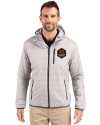 Houston Dynamo FC Cutter & Buck Rainier Primaloft Eco Mens Full Zip Hooded Jacket Polished Medium Gray Front Thumbnail Image