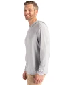 D.C. United Cutter & Buck Coastline Epic Comfort Recycled Mens Hooded Shirt CONCRETE Side Thumbnail Image