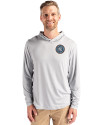 New York City FC Cutter & Buck Coastline Epic Comfort Recycled Mens Hooded Shirt CONCRETE Front Thumbnail Image