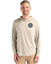 New York City FC Cutter & Buck Coastline Epic Comfort Recycled Mens Hooded Shirt Wheat Front Thumbnail Image