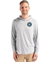 Charlotte FC Cutter & Buck Coastline Epic Comfort Recycled Mens Hooded Shirt CONCRETE Front Thumbnail Image