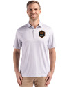 Houston Dynamo FC Cutter & Buck Pike Eco Diamond Dot Print Recycled Mens Big & Tall Polo Polished Medium Gray Front Thumbnail Image