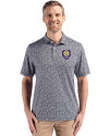 Orlando City SC Cutter & Buck Pike Eco Flora Print Recycled Mens Polo Black Front Thumbnail Image
