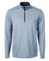 Kardex Cutter & Buck Virtue Eco Pique Micro Stripe Recycled Mens Big & Tall Quarter Zip ALSNB_MANN_HG 1 Thumbnail Image
