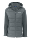 Kardex Cutter & Buck Evoke Hybrid Softshell Recycled Full Zip Womens Hooded Jacket EG_MANN_HG 1 Thumbnail Image
