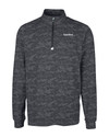 Kardex Cutter & Buck Traverse Stretch Eco Camo Print Quarter Zip Mens Big and Tall Pullover BL_MANN_HG 1 Thumbnail Image