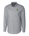 Oregon Ducks- Cutter & Buck Stretch Oxford Mens Long Sleeve Dress Shirt Charcoal Mannequin Thumbnail Image