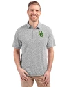 Oregon Ducks- Cutter & Buck Virtue Eco Pique Botanical Print Recycled Mens Polo Black Front Thumbnail Image