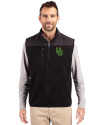 View image 1: Oregon Ducks- Cutter & Buck Cascade Epic Comfort Recycled Sherpa Fleece Mens Full Zip Vest Black Front