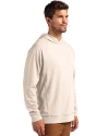 Las Vegas Raiders Cutter & Buck Adapt Recycled Soft Knit Stretch Mens Heathered Hooded Pullover Wheat Heather Side Thumbnail Image