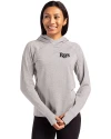 Tampa Bay Rays Mono Cutter & Buck Adapt Knit Recycled Womens Heathered Hooded Pullover Polished Heather Front Thumbnail Image