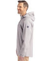 New York Jets Historic Cutter & Buck Camano Everyday Stretch Recycled Mens Water Resistant Jacket Polished Medium Gray Side Thumbnail Image
