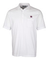 New York Giants Cutter & Buck Advantage Tri-Blend Jersey Mens Pocket Polo White Mannequin Thumbnail Image