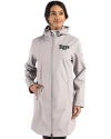 Tampa Bay Rays Mono Cutter & Buck Camano Everyday Stretch Recycled Womens Water Resistant Jacket Polished Medium Gray Front Thumbnail Image