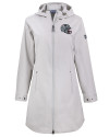 New England Patriots NFL Helmet Cutter & Buck Camano Everyday Stretch Recycled Womens Water Resistant Jacket Polished Medium Gray Mannequin Thumbnail Image