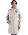 Atlanta Falcons Historic - Cutter & Buck Camano Everyday Stretch Recycled Womens Water Resistant Jacket Polished Medium Gray Front Thumbnail Image