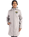 Jacksonville Jaguars Cutter & Buck Camano Everyday Stretch Recycled Womens Water Resistant Jacket Polished Medium Gray Front Thumbnail Image