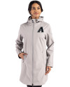 Arizona Diamondbacks Mono Cutter & Buck Camano Everyday Stretch Recycled Womens Water Resistant Jacket Polished Medium Gray Front Thumbnail Image