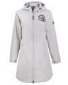 Los Angeles Chargers NFL Helmet Cutter & Buck Camano Everyday Stretch Recycled Womens Water Resistant Jacket Polished Medium Gray Mannequin Thumbnail Image
