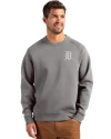 Detroit Tigers Mono Cutter & Buck Roam Epic Versatility Recycled Crew Neck Mens Pullover Elemental Grey Front Thumbnail Image