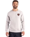 Chicago Bears Historic Cutter & Buck Roam Recycled Buttery-Soft Knit Mens Crew Neck Pullover Solitaire Front Thumbnail Image
