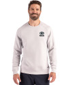 Green Bay Packers Monochromatic Cutter & Buck Roam Recycled Buttery-Soft Knit Mens Crew Neck Pullover Solitaire Front Thumbnail Image