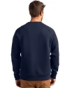 Minnesota Twins Mono Cutter & Buck Roam Epic Versatility Recycled Crew Neck Mens Pullover Navy Blue Back Thumbnail Image