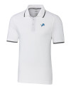 Detroit Lions Cutter & Buck Big & Tall Advantage Tipped Polo White Mannequin Thumbnail Image