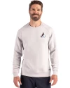 Arizona Cardinals Historic Cutter & Buck Roam Recycled Buttery-Soft Knit Mens Crew Neck Pullover Solitaire Front Thumbnail Image