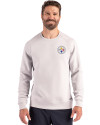 Pittsburgh Steelers Cutter & Buck Roam Recycled Buttery-Soft Knit Mens Crew Neck Pullover Solitaire Front Thumbnail Image